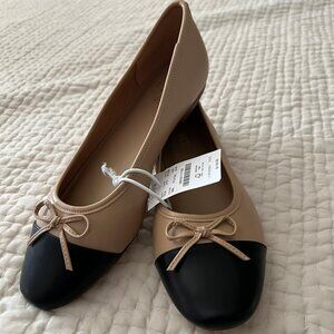 J.Crew Factory Ballet flats with cap toe